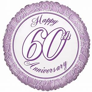 18'' Foil Happy 60th Anniversary
