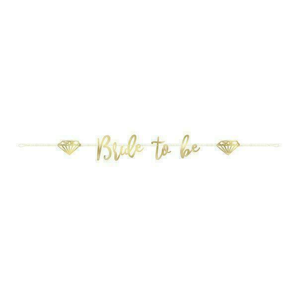 Gold Bride to Be Banner, 6 Ft