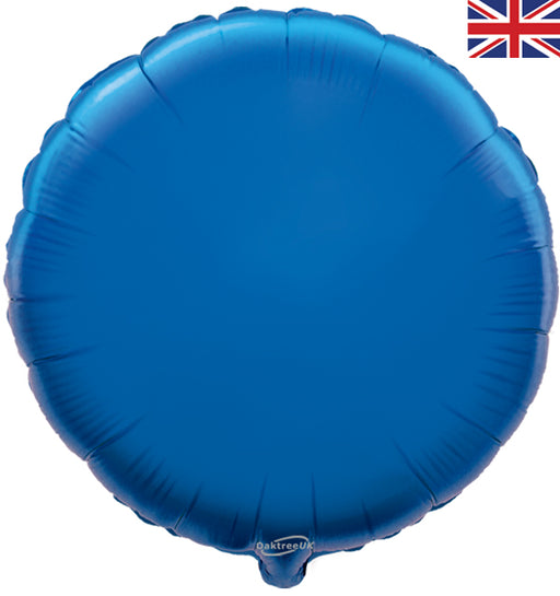 18'' Packaged Round Blue Foil Balloon
