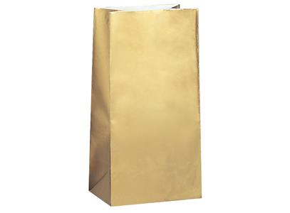 Gold Paper Bags 10pk