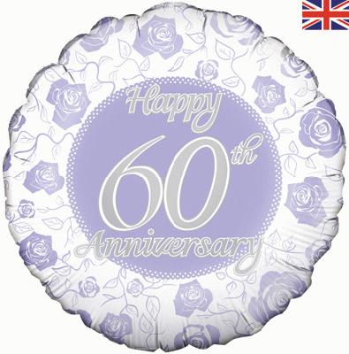 18'' Foil Happy 60th Anniversary