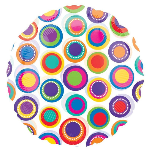 18'' Foil Colorful Circles