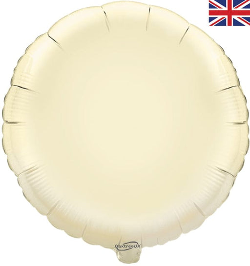 Oaktree UK Foil Balloons 18 Inch Ivory Round