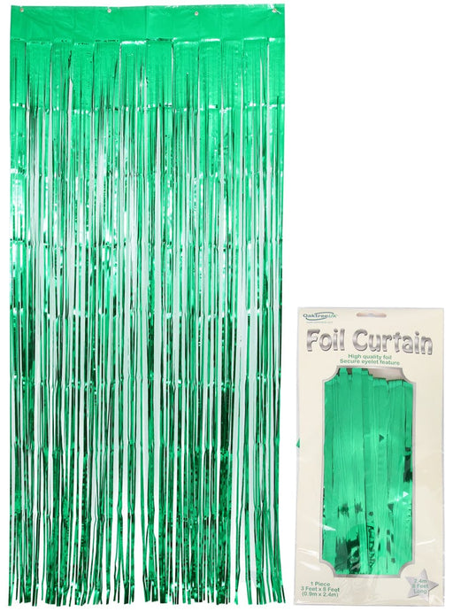 Oaktree UK Green Shimmer Curtain 0.90M X 2.40M