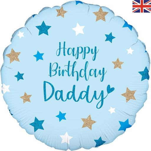 Oaktree UK Foil Balloon Happy Birthday Daddy 18" Foil Balloon