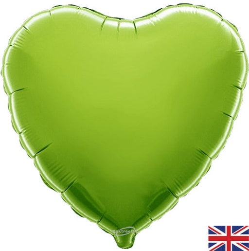 Oaktree UK Foil Balloon Lime Green Heart 18 Inch