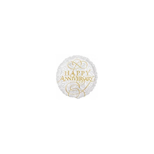 18'' Lacey Anniversary Foil Balloon