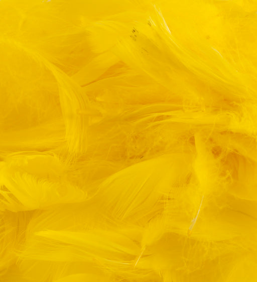 Yellow Eleganza Feathers Mixed Sizes 3'' - 5'' (50G Bag)