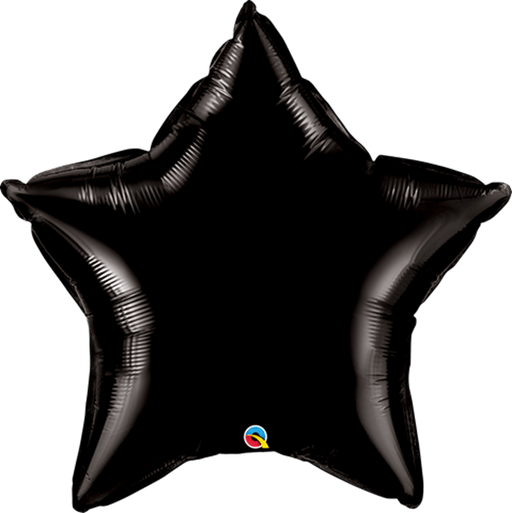Qualatex 4 Inch Black Star Foil (Flat)