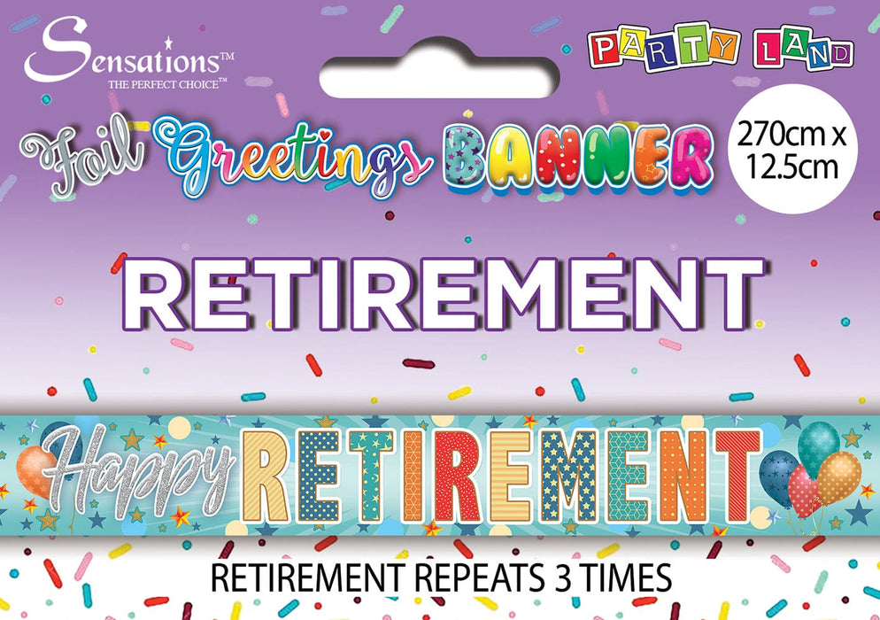 Sensations Banner Happy Retirement Banner