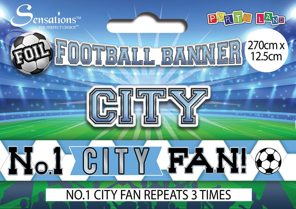 Sensations Foil Banner No 1 City Fan Foil Banner
