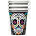 Skull Day Of The Dead 9Oz Paper Cups, 8Ct