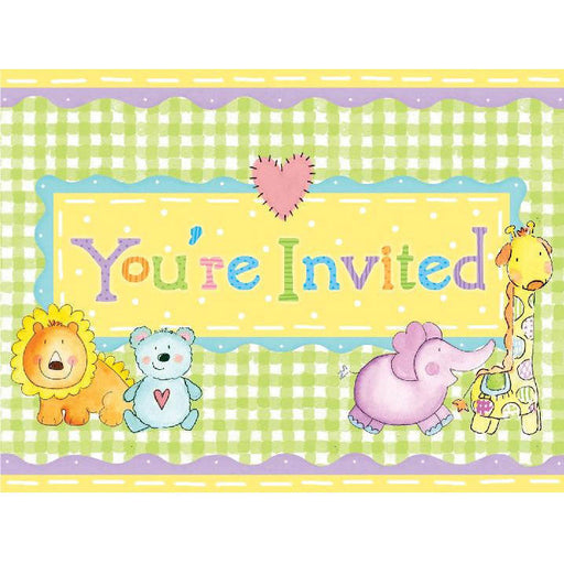 Nursery Friends Invitations 8pk