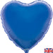 18'' Packaged Heart Blue Foil Balloon