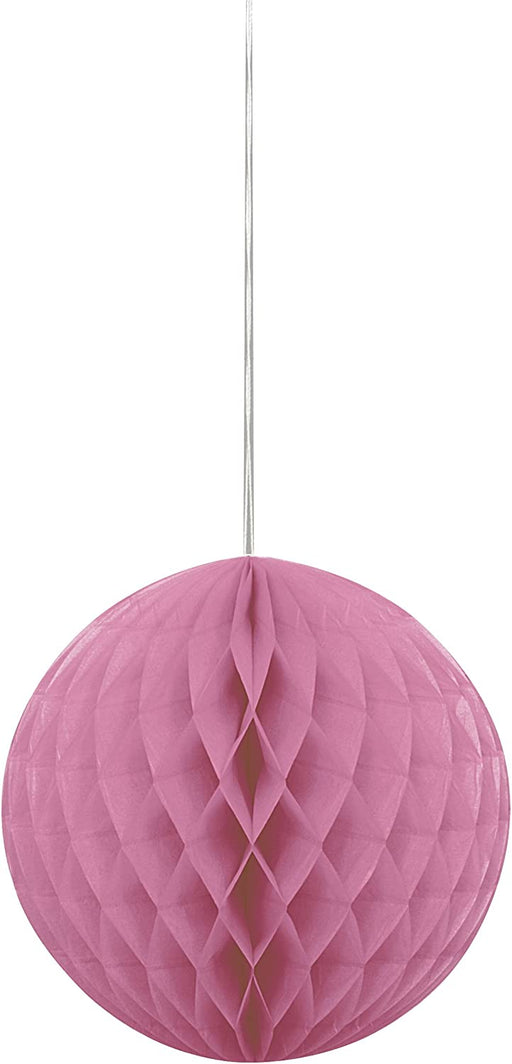 Hot Pink Paper Honeycomb Ball Decoration