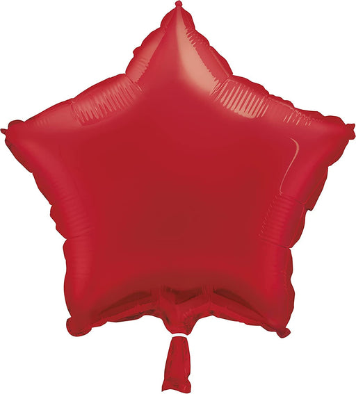 Unique Foil Balloon 18'' Solid Star Red Foil