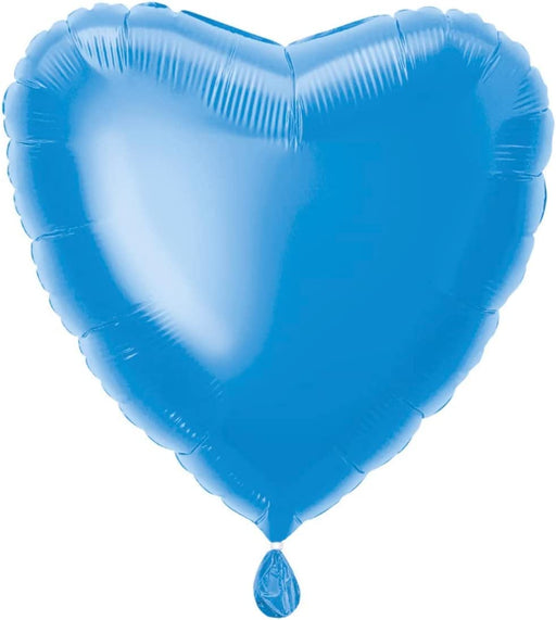 Unique Party Foil Balloon 18'' Solid Heart Royal Blue Foil