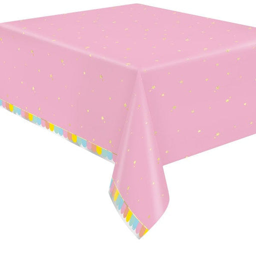Unique Party Table Cover Pastel Ice Cream Rectangular Plastic Table Cover