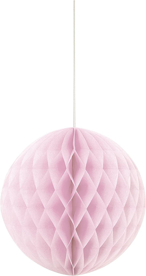Soft Pink Paper Honeycomb Ball Decoration
