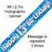 Foil Banner 13Th Birthday Blue