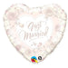 18''Heart Just Married Roses