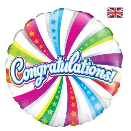 18'' Foil Congratulations Swirl