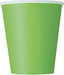 Lime Green Paper Party Cups 8pk