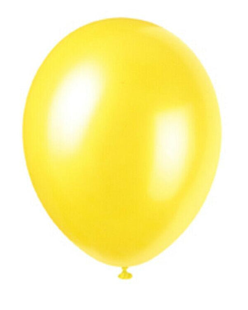 Pearlescent Yellow Latex Balloons 8pk