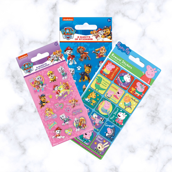 Peppa Pig Stickers Party Bags Fun Foiled Sticker Craft Sticker
