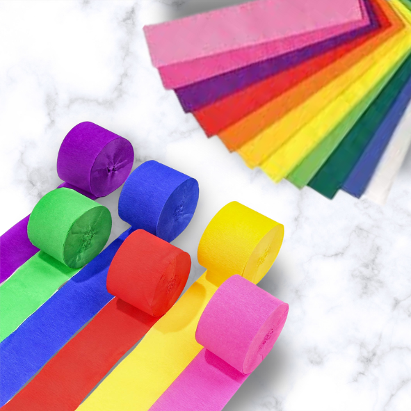 Wholesale Paper Streamers and Crepe Paper