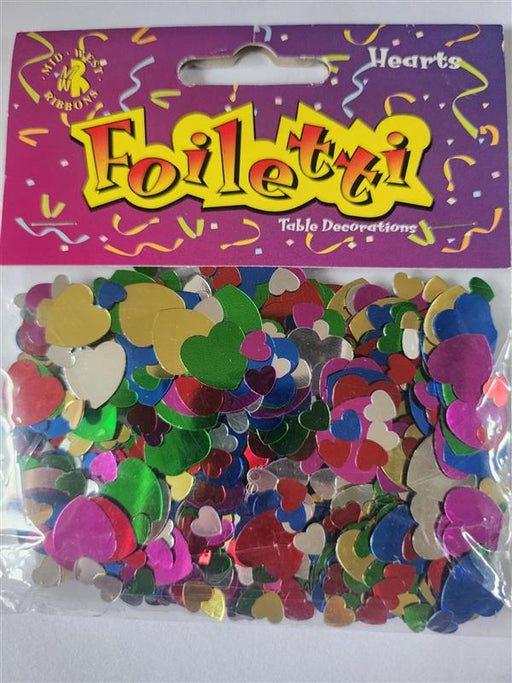 Multi-Colour Heart Confetti 14g