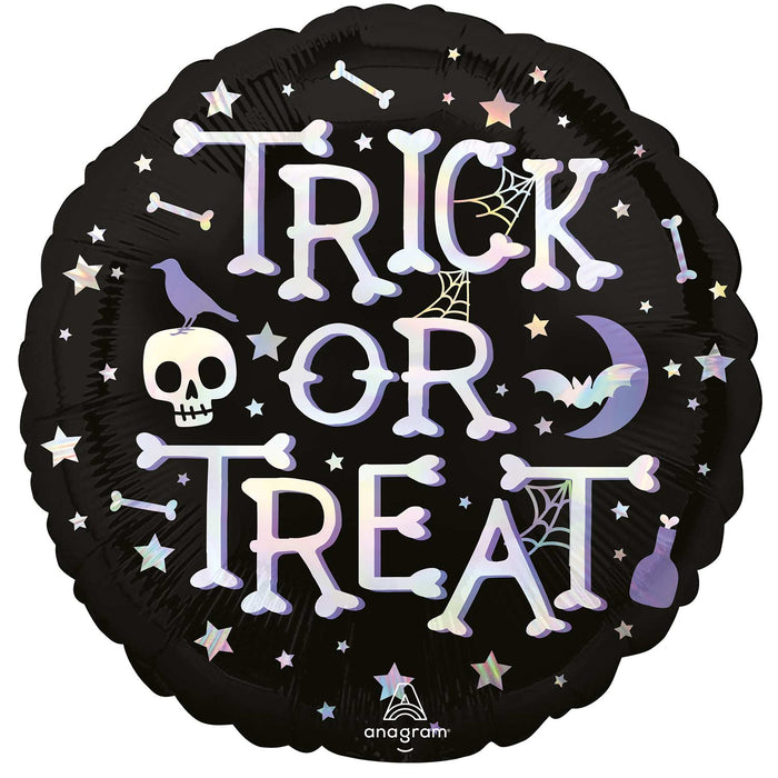 Trick Or Treat Iridescent Foil Balloon