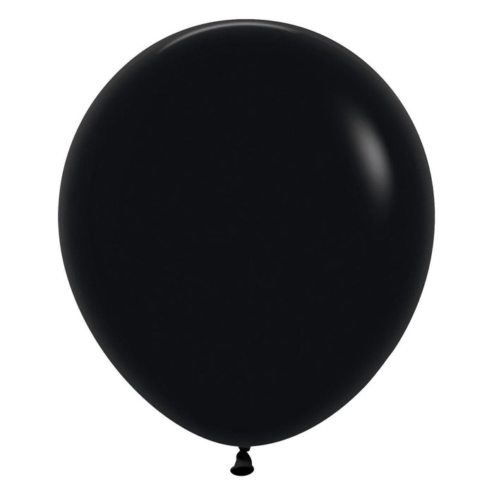 Sempertex Latex Balloons 18 Inch (25pk) Fashion Black Balloons