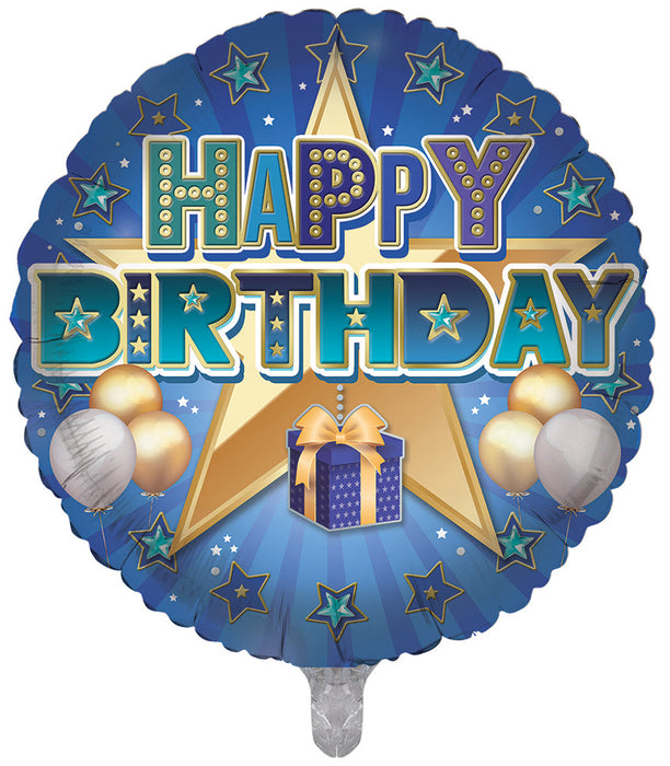 Happy Birthday (You'Re A Star) 18 Inch Foil Balloon