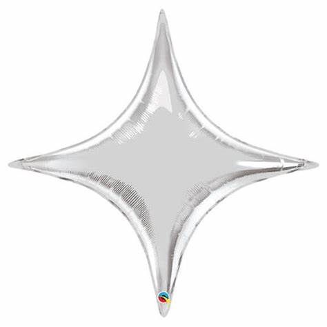 20'' Silver Pointed Star (Flat)