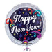 18'' Foil Happy New Year Swirls Holographic