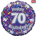 18'' Foil Happy 70th Birthday Streamers