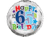 18'' Happy 65th Birthday Foil