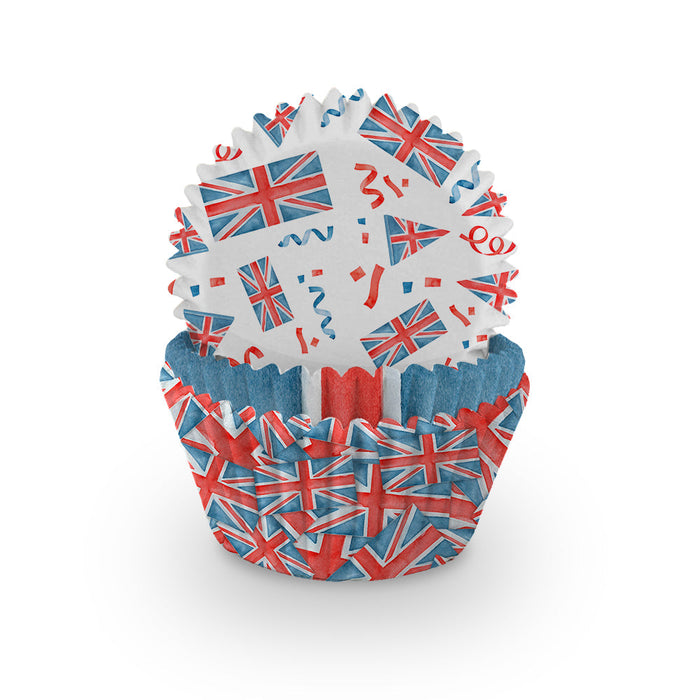 Union Jack Cupcake Cases 75pk