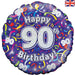 18'' Foil Happy 90th Birthday Streamers