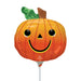 Smiley Pumpkin Minishape Foil Balloon (Flat)