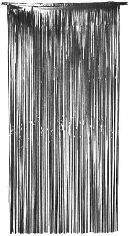 Foil Door Curtain - Black 36" x 72"