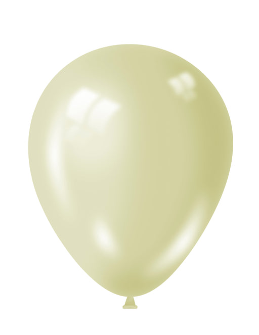 12" Ivory Shiny Balloons 15pk
