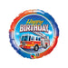 18'' Fire Truck Birthday Foil Balloon