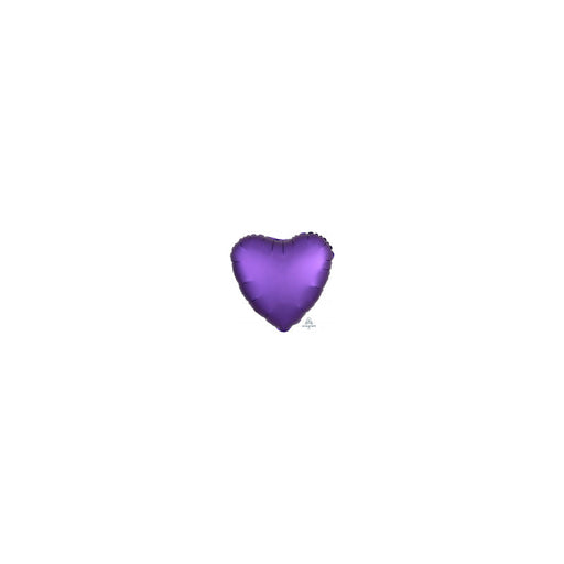 18'' Heart Purple Royale Plain Foil