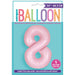 Matte Lovely Pink Number 8 Shaped Foil Balloon 34''