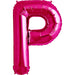 34'' Super Shape Foil Letter P - Magenta