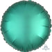 18'' Round Satin Jade Plain Foil