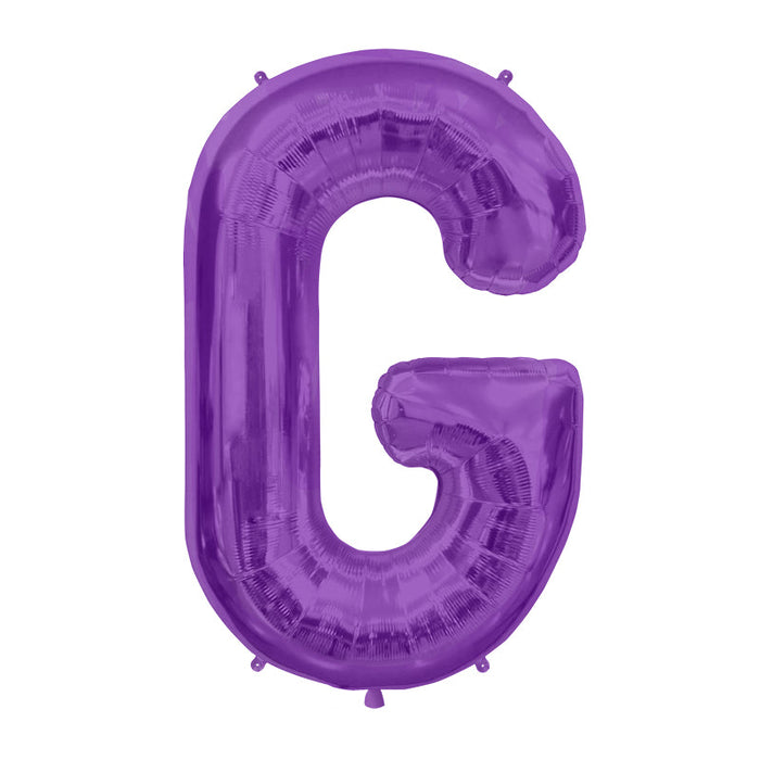 34'' Super Shape Foil Letter G - Purple