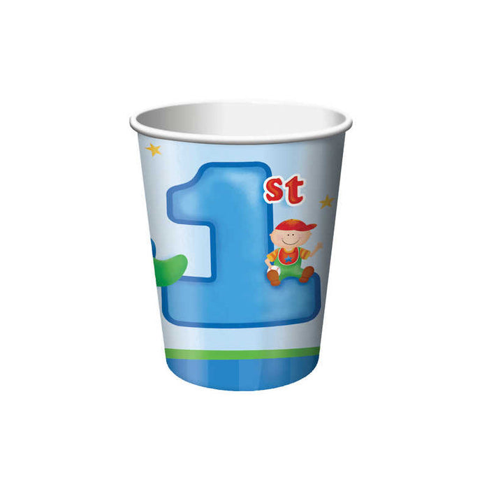 Cup 256Ml Fun At One Boy (8pk)